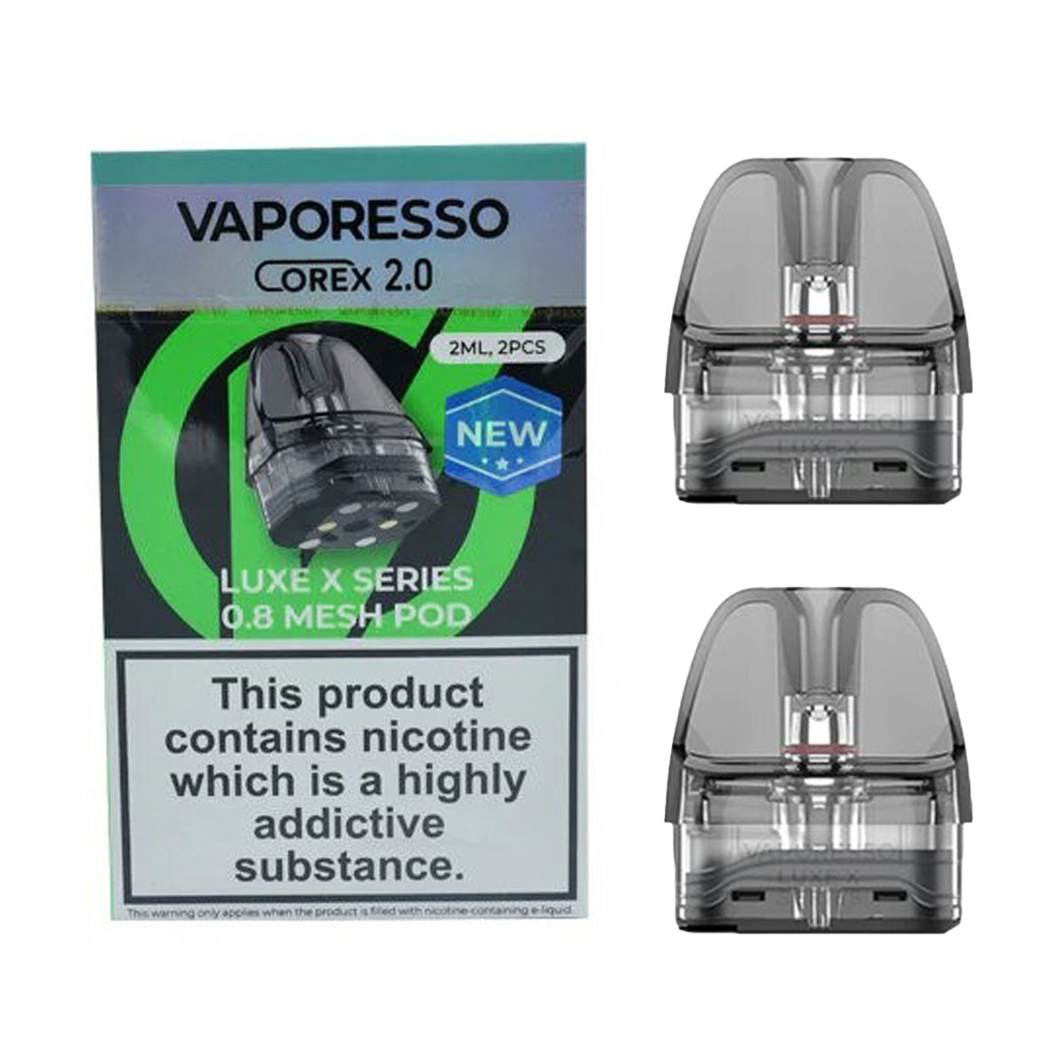 Vaporesso Luxe X Corex 2.0 2ml Replacement Mesh Pods - Pack of 2